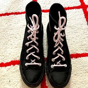 Platform converse size 8 all black